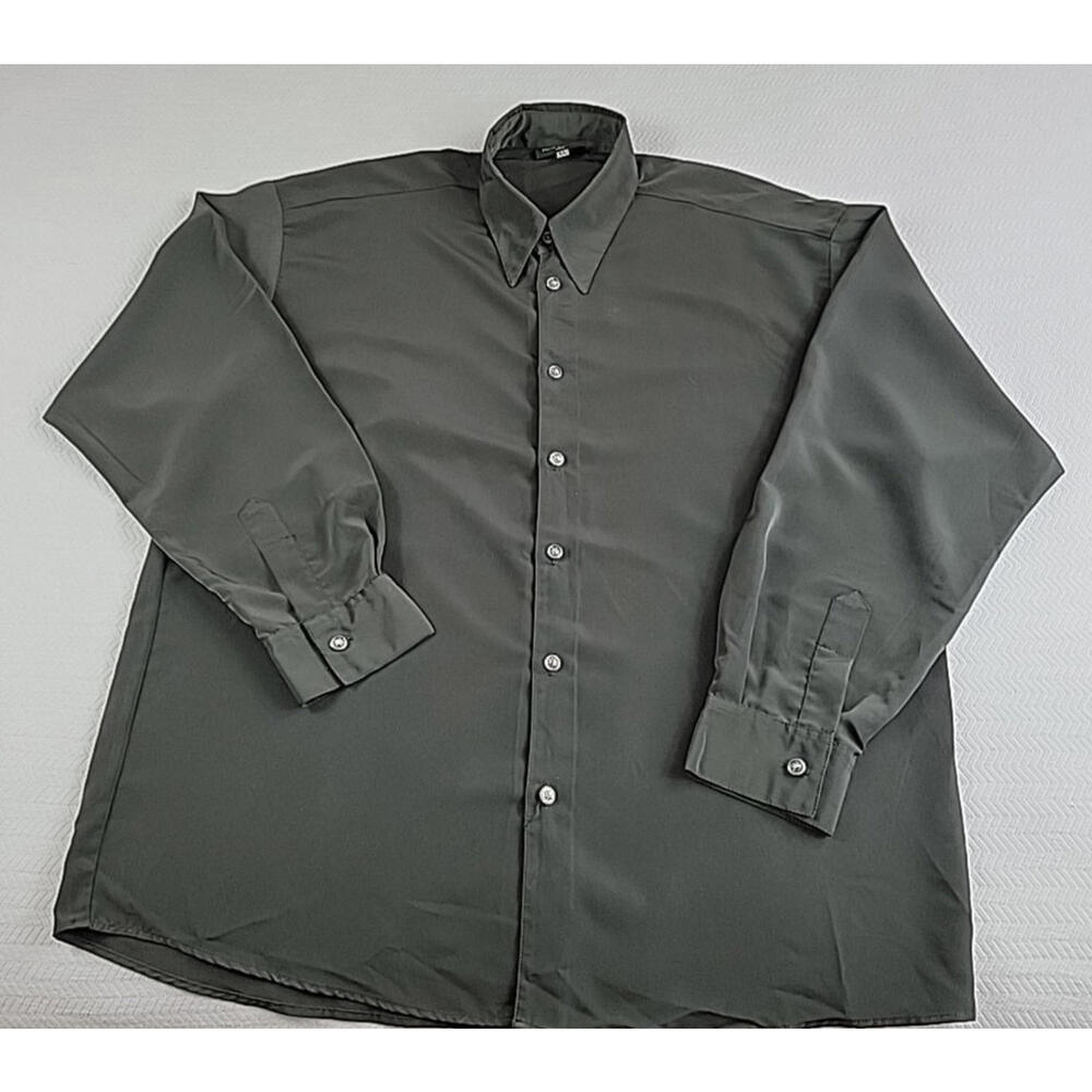 Herve Chapelier Vintage Button up Dress Shirt XL Made of Polyamide (FRANCE)